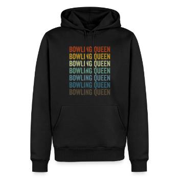 Bowling Queen Bowling Queen Bowling Team - Men’s Premium Organic Hoodie - black - Front - Nico (187cm)