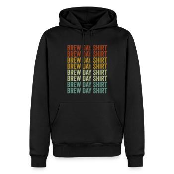 Brew Day Shirt Craft Beer Lover Beer Breweries Day - Männer Premium Bio Hoodie - Schwarz - Vorne - Nico (187cm)