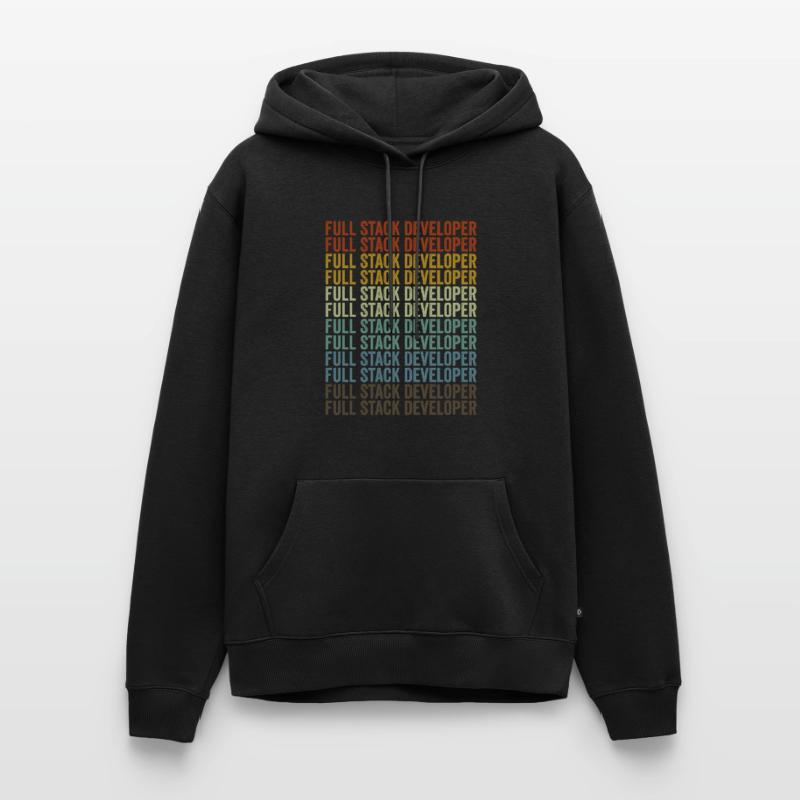 Full Stack Entwickler Coding Programmierer Full St Männer Premium Bio Hoodie