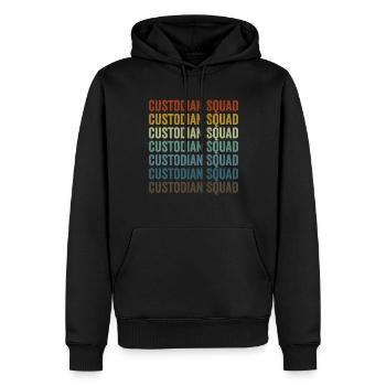 Caretaker Squad School Caretaker Squad Most - Men’s Premium Organic Hoodie - black - Front - Nico (187cm)