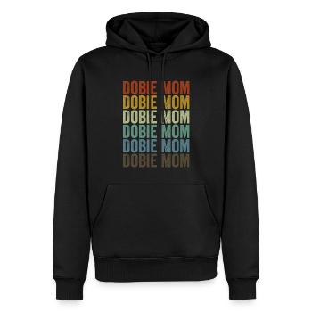 Dobie Mama Doberman Mama Dog Lovers - Sweat à capuche Premium bio Homme - noir - Devant - Nico (187cm)