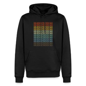 Golden Retriever Papa Golden Retriever Liebhaber H - Männer Premium Bio Hoodie - Schwarz - Vorne - Nico (187cm)
