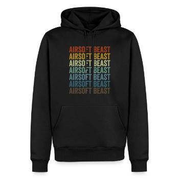 Airsoft Beast Airsoft Airsoft Game - Men’s Premium Organic Hoodie - black - Front - Nico (187cm)
