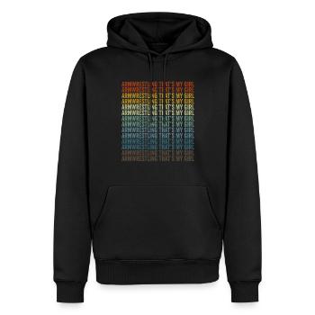Armdrücken That's My Girl Wrestler Wrestling - Männer Premium Bio Hoodie - Schwarz - Vorne - Nico (187cm)