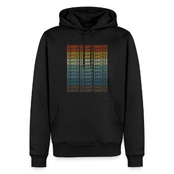 Bärtiger kulinarischer Gangster Chefkoch Kochen Ku - Männer Premium Bio Hoodie - Schwarz - Vorne - Nico (187cm)