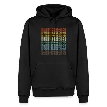 Bester Chihuahua Papa aller Zeiten Chihuahua Hund - Männer Premium Bio Hoodie - Schwarz - Vorne - Nico (187cm)