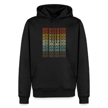 Bester Hundepapa aller Zeiten Siberian Husky Hund - Männer Premium Bio Hoodie - Schwarz - Vorne - Nico (187cm)