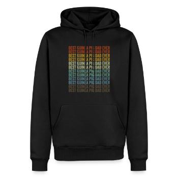 Bester Meerschweinchen-Dad aller Zeiten Meerschwei - Männer Premium Bio Hoodie - Schwarz - Vorne - Nico (187cm)