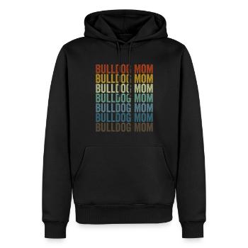 Bulldogge Mama Bulldoggenliebhaberin Mama - Männer Premium Bio Hoodie - Schwarz - Vorne - Nico (187cm)