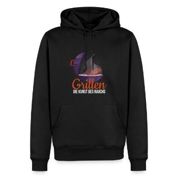 Cooler Griller Barbeque Grillen Spruch - Männer Premium Bio Hoodie - Schwarz - Vorne - Nico (187cm)