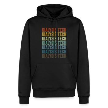 Dialyse-Techniker Dialyse-Techniker Leopard Print - Männer Premium Bio Hoodie - Schwarz - Vorne - Nico (187cm)