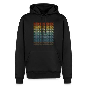 Hat jemand Megalodon gesagt? Megalodon-Hai - Männer Premium Bio Hoodie - Schwarz - Vorne - Nico (187cm)
