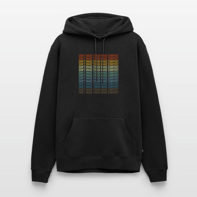 Don't make garbage, make compost, make compost Men’s Premium Organic Hoodie