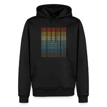 Easily distracted by teeth dentist - Men’s Premium Organic Hoodie - black - Front - Nico (187cm)