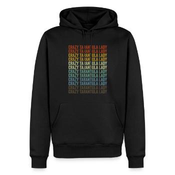 Verrückte Tarantel-Dame Tarantula-Spinnen - Männer Premium Bio Hoodie - Schwarz - Vorne - Nico (187cm)