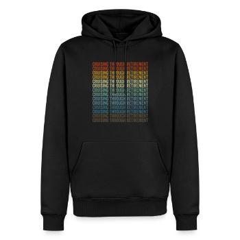 Auf Kreuzfahrt durch den Ruhestand Kreuzfahrt-Urla - Männer Premium Bio Hoodie - Schwarz - Vorne - Nico (187cm)