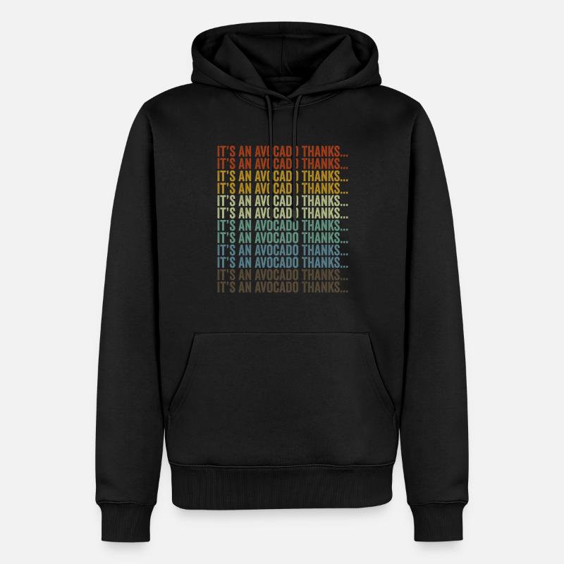 C’est un avocat Merci... Avocat - Sweat à capuche Premium bio Homme - noir