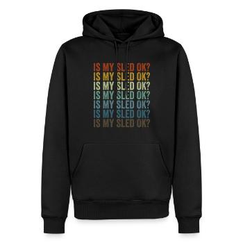 Ist mein Schlitten in Ordnung? Schneemobil Schneem - Männer Premium Bio Hoodie - Schwarz - Vorne - Nico (187cm)
