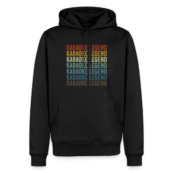 Karaoke Legende Lustige Karaoke Musikliebhaber Sän - Männer Premium Bio Hoodie - Schwarz - Vorne - Nico (187cm)