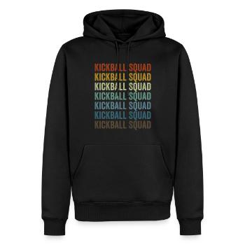 Kickball Squad Kickball Player - Sweat à capuche Premium bio Homme - noir - Devant - Nico (187cm)