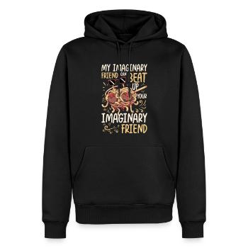 Dabbing Flying Spaghetti Monsters Pastafarian - Sweat à capuche Premium bio Homme - noir - Devant - Nico (187cm)