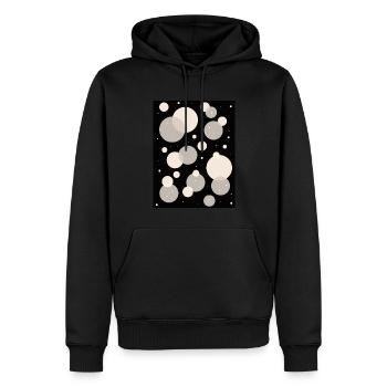 Angura Kei Motif esthétique japonais foncé - Sweat à capuche Premium bio Homme - noir - Devant - Nico (187cm)