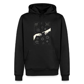 Angura Kei Dark Japanese Aesthetic - Men’s Premium Organic Hoodie - black - Front - Nico (187cm)