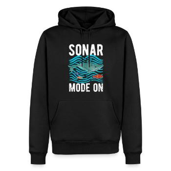 Drôle de biologiste marin Biologie marine - Sweat à capuche Premium bio Homme - noir - Devant - Nico (187cm)