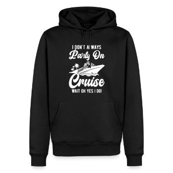 Funny Cruising Kreuzfahrtschiff Kreuzfahrtschiff - Männer Premium Bio Hoodie - Schwarz - Vorne - Nico (187cm)
