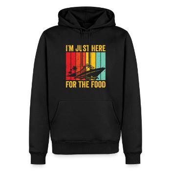 Funny Cruise Cruiser Cruise Ship Retro - Men’s Premium Organic Hoodie - black - Front - Nico (187cm)