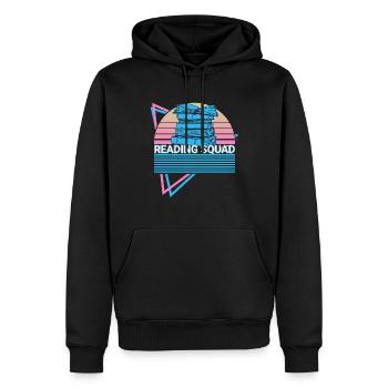 Book reader Bookworm - Men’s Premium Organic Hoodie - black - Front - Nico (187cm)