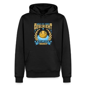 Wassersport Wasserballer Wasserball Team Geschenk - Männer Premium Bio Hoodie - Schwarz - Vorne - Nico (187cm)