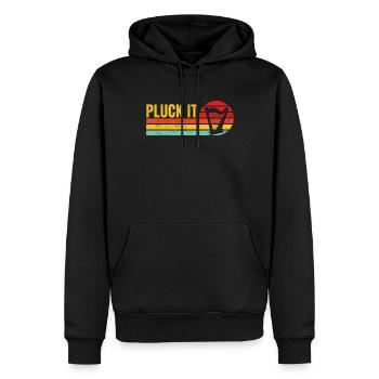 Harfenspieler Harfenist Retro - Männer Premium Bio Hoodie - Schwarz - Vorne - Nico (187cm)
