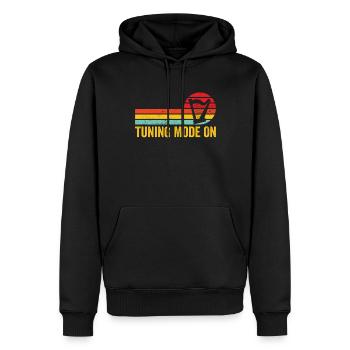 Harpiste Harpiste Rétro - Sweat à capuche Premium bio Homme - noir - Devant - Nico (187cm)