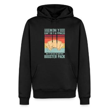 Lustiges Sammelkartenspiel TCG Retro - Männer Premium Bio Hoodie - Schwarz - Vorne - Nico (187cm)