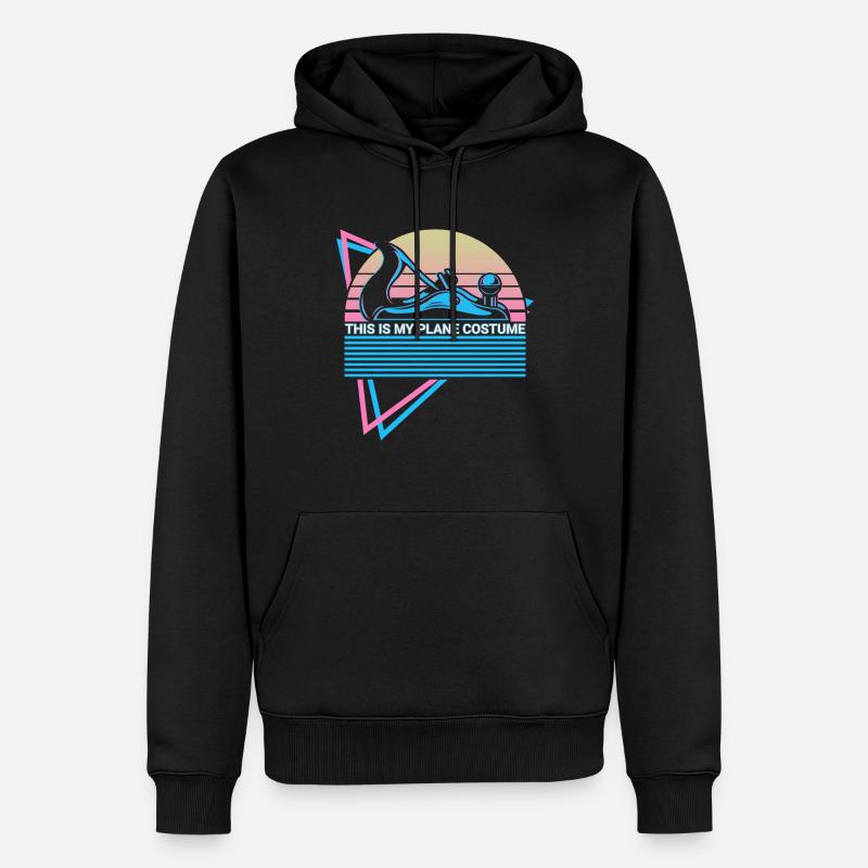 Drôle de charpentier Rétro Menuiserie - Sweat à capuche Premium bio Homme - noir