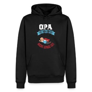 Cooles Opa Großvater Enkel Spruch Motiv - Männer Premium Bio Hoodie - Schwarz - Vorne - Nico (187cm)