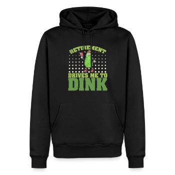 Pickelball Gurke Pickle Schläger Geschenk - Männer Premium Bio Hoodie - Schwarz - Vorne - Nico (187cm)