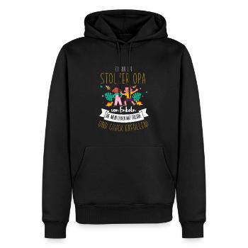 Cooles Opa Großvater Enkel Spruch Motiv - Männer Premium Bio Hoodie - Schwarz - Vorne - Nico (187cm)
