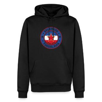 Yugoslavija Serbia Balkan Serbian Srbija Belgrade - Männer Premium Bio Hoodie - Schwarz - Vorne - Nico (187cm)