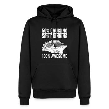 Lustiges Cruising - Männer Premium Bio Hoodie - Schwarz - Vorne - Nico (187cm)