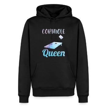 Trou de maïs Cornhole - Sweat à capuche Premium bio Homme - noir - Devant - Nico (187cm)