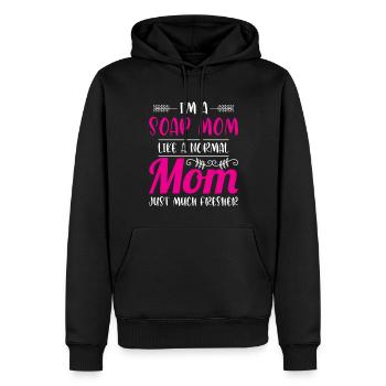 Seifenherstellung - Männer Premium Bio Hoodie - Schwarz - Vorne - Nico (187cm)