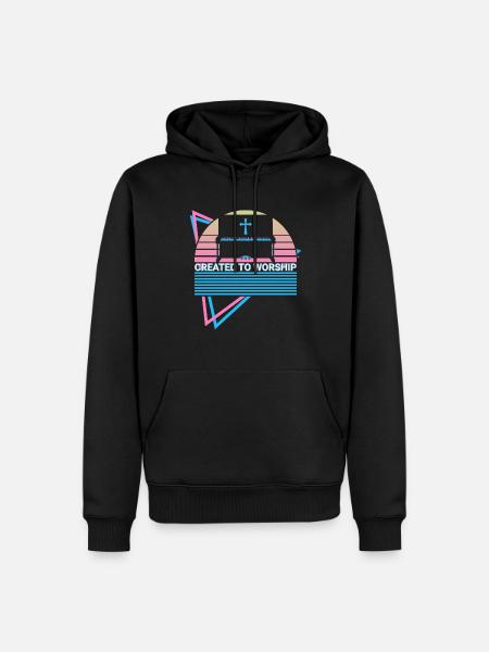 Piano Keyboard Piano Retro - Men’s Premium Organic Hoodie - black