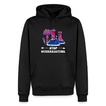 Bi Pride Bisexual Flag Chimie subtile - Sweat à capuche Premium bio Homme - noir - Devant - Nico (187cm)