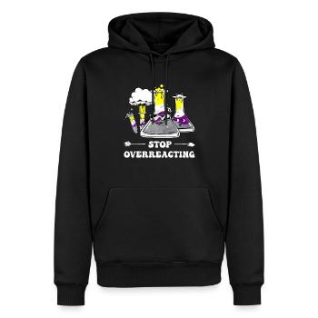 Professeur de chimie Non-Binary Pride Flag - Sweat à capuche Premium bio Homme - noir - Devant - Nico (187cm)