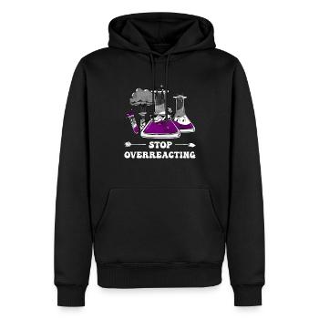 Asexual Pride Ace Flag Science Teacher - Sweat à capuche Premium bio Homme - noir - Devant - Nico (187cm)