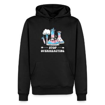 Enseignante en sciences transgenres - Sweat à capuche Premium bio Homme - noir - Devant - Nico (187cm)