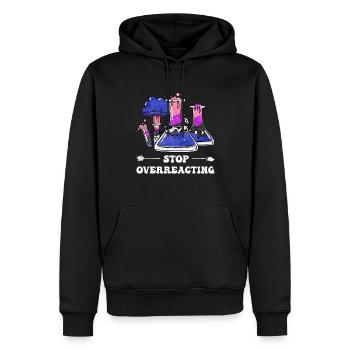 Gender Fluid Pride Flag Professeur de chimie - Sweat à capuche Premium bio Homme - noir - Devant - Nico (187cm)