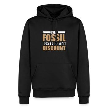 Rentner Rente Dont Forget My Discount - Männer Premium Bio Hoodie - Schwarz - Vorne - Nico (187cm)